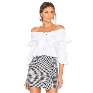 Lovers and Friends Off the shoulder Rebecca top in white